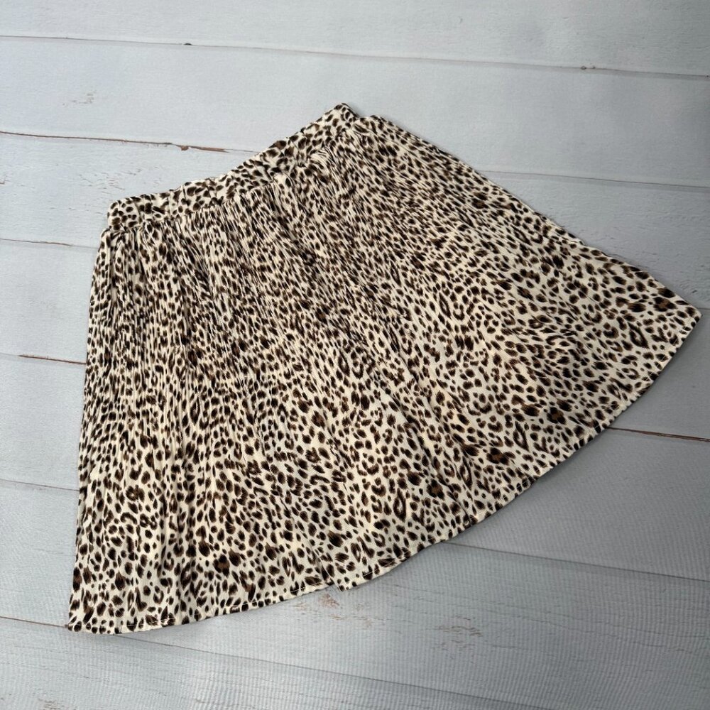 She + Sky Leopard Print Skort Skirt Built In Shorts Size Small - Picture 3 of 7